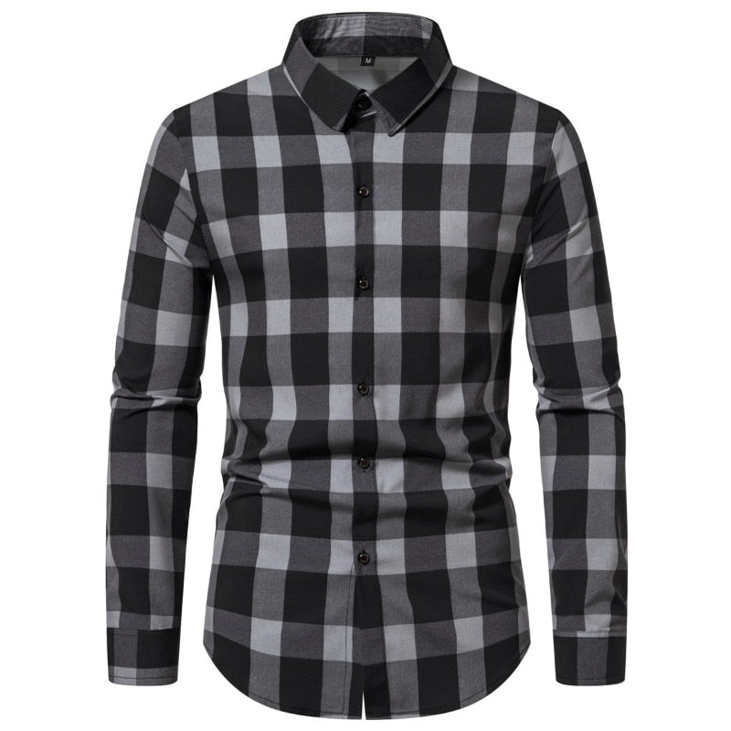 Men's High Quality Business Casual Silk Smooth Shirt