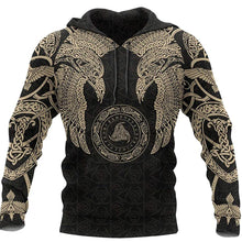 Viking Wolf And Dragon Tattoo hoodie