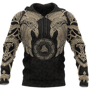 Viking Wolf And Dragon Tattoo hoodie