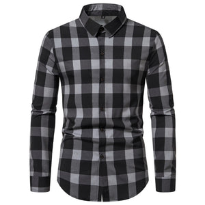 Men's High Quality Business Casual Silk Smooth Shirt