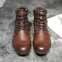 ZYYZYM Men Boots Leather Spring Autumn Vintage Style