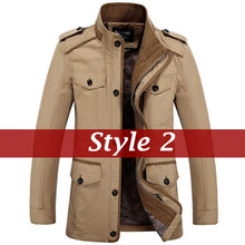 Men's Fashion Jackets Collar Military Coat 3 Colors